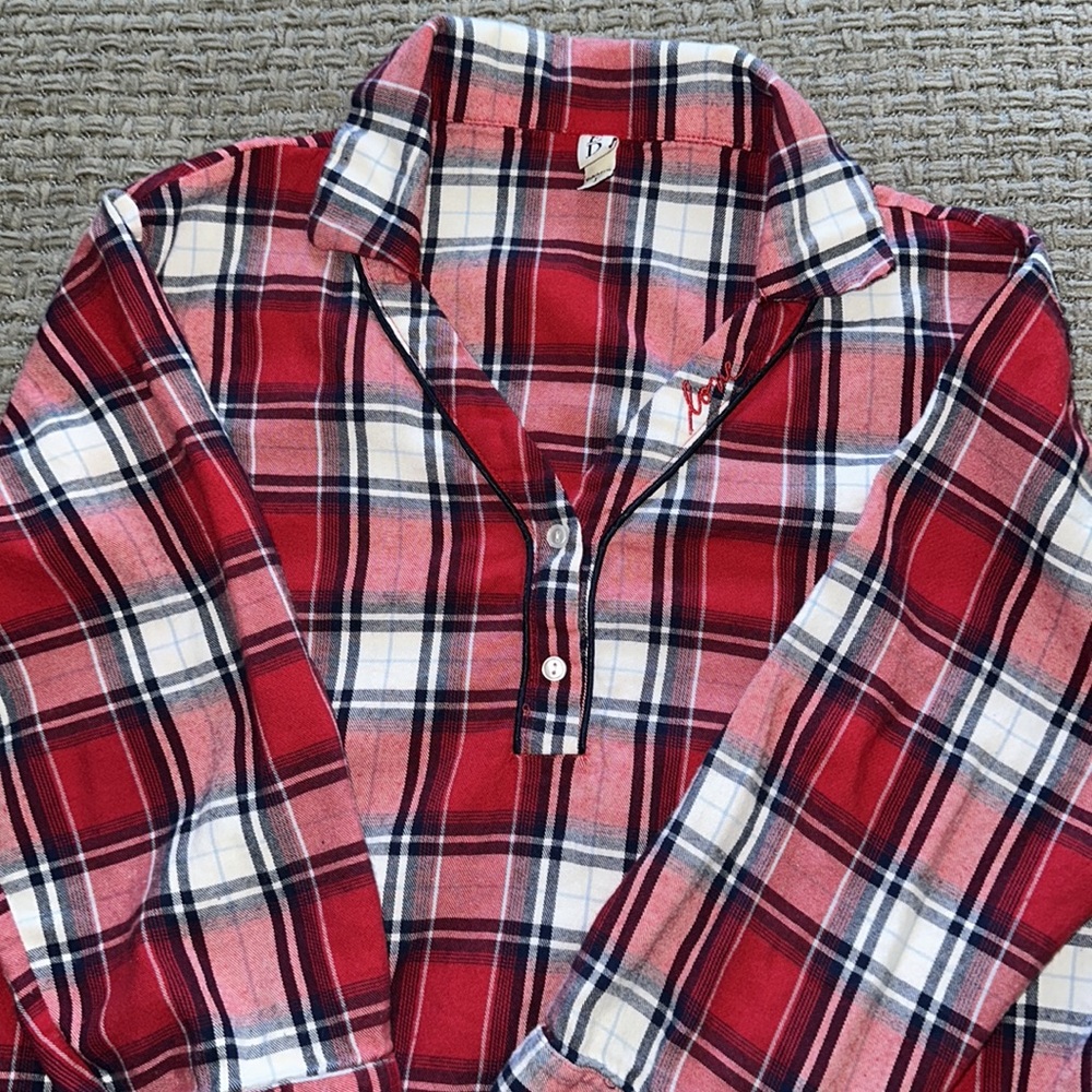 Plaid sleep shirt